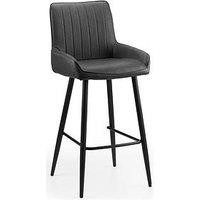 Julian Bowen Soho Faux Leather Barstool - Black