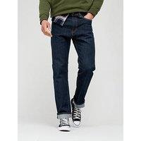Levi'S 505 Regular Fit Jeans - Dark Rinse - Dark Blue
