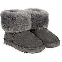 Just Sheepskin Ladies Cornwall Sheepskin Boot - Granite