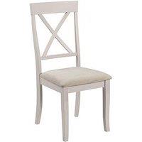 Julian Bowen Davenport Set Of 2 Dining Chairs - Grey