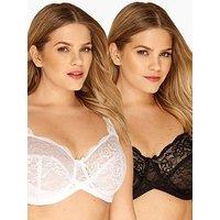 Yours 2 Pack Stretch Lace Uw Bra