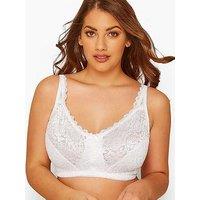 Yours High Shine Bra - White