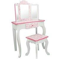 Teamson Kids Fantasy Fields Giraffe Print Vanity Set
