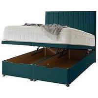 Shire Beds Liberty 1000 Pocket Memory Mattress And Upholstered Ottoman Divan Base Bed Set (Headboard Sold Separately) - Fsc Certified