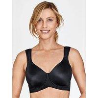Miss Mary Of Sweden Stay Fresh Underwired Moulded Strap Bra - Black