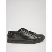 Pod Louis Leather Trainers - Black