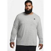 Nike Nsw Club L/S T-Shirt - Dark Grey