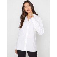 Long Tall Sally White Cotton Shirt