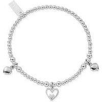 Chlobo Triple Heart Bracelet 925 Sterling Silver