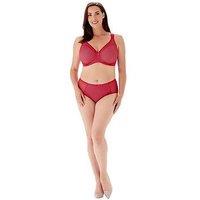 Berlei Jacquard Underwired Smoothing Minimiser Bra - Red