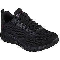 Skechers Bobs Squad Chaos Knitted Trainer - Black