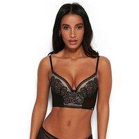 Gossard Encore Padded Longline Bra - Black/Nude