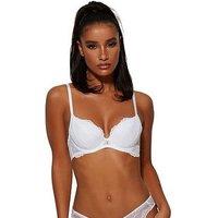 Gossard Superboost Lace Padded Plunge Bra - White
