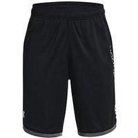 Under Armour Boys Stunt 3.0 Shorts - Black/White