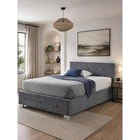 Aspire Plush Velvet Side Opening Ottoman Bed Frame