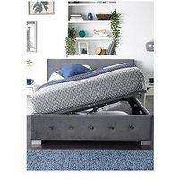 Aspire Plush Velvet Side Opening Ottoman Bed Frame