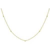 The Love Collection 9Ct Yellow Gold Diamond Cut Ball And Twist Curb Chain 46Cm/18'