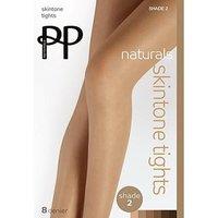 Pretty Polly Naturals Skintones 8 Denier Sheer Tights - Shade 2