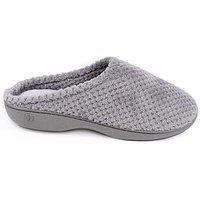 Totes Isotoner POPCORN TERRY Ladies Comfortable Cushioned Mule Slippers