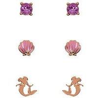 Disney Princess Jewellery Earrings - The Little Mermaid (Set Of 3)