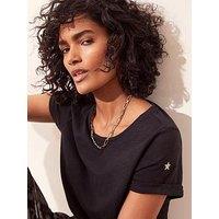 Mint Velvet Cotton Star Tee