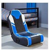 X Rocker Shadow 2.0 Blue Stereo Audio Gaming Floor Rocker