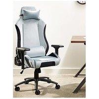 X Rocker Messina Chenille Silver Pc Office Gaming Chair