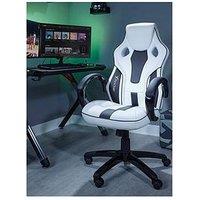 X Rocker Maverick White/Black Pc Office Gaming Chair