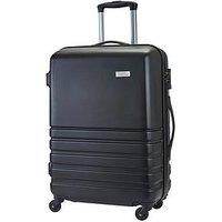 Rock Luggage Byron 4 Wheel Hardsell Medium Suitcase - Black