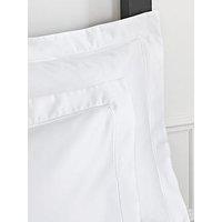 Bianca Fine Linens Luxury 800 Thread 100% Cotton Sateen Standard Pillowcase - White