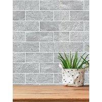 Contour Grey Tile Kitchen & Bathroom Wallpaper