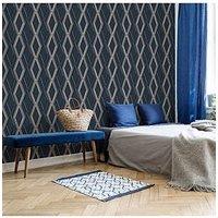 Superfresco Easy Prestige Geo Navy Wallpaper