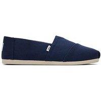 Toms Men'S Alpargata Cotton Canvas Slip-On Espadrille - Navy