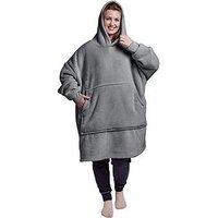 Silentnight Oversized Fleece Hoodie - Charcoal