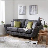 Very Home Perth Fabric 3 Seater Sofa - Charcoal