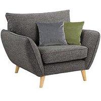 Very Home Perth Fabric Armchair - Charcoal