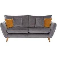 Very Home Perth Fabric 3 Seater Sofa - Grey
