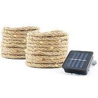 Streetwize Set Of 2 X 35Led 4M Solar Rope Lights