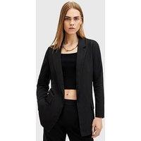 Allsaints Aleida Jersey Blazer - Black