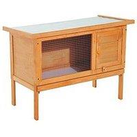 Pawhut Rabbit Hutch 90Lx45Wx65H