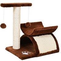 Pawhut Plush Cat Tree 40Lx30Wx43Hcm