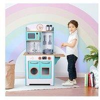 Teamson Kids Little Chef Santos Retro Play Kitchen - Petrol/Wood