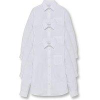 The Very Collection Girls 3 Pack Long Sleeve Blouses - White