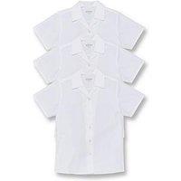 Everyday Girls 3 Pack Revere Short Sleeve Blouse - White