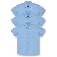Everyday Boys 3 Pack Short Sleeve Shirts - Blue
