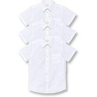 Everyday Boys 3 Pack Short Sleeve Shirts - White