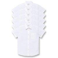 Everyday Girls 5 Pack Short Sleeve School Blouses - White