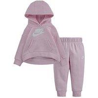 Nike Infant Girls Club Fleece Set - Pink