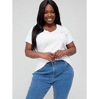 Levi'S Plus V-Neck T-Shirt (Plus Size) - White +