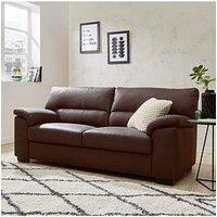 Very Home Danielle Faux Leather 2 Seater Sofa - Chocolate - Fsc Certified